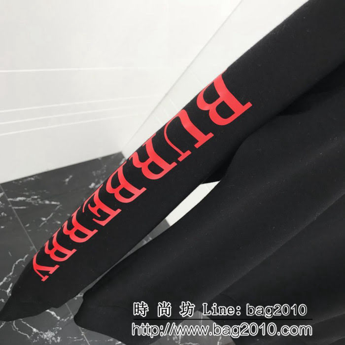 BURBERRY巴寶莉 BT壓膠印花系列 18ss秋冬新款 純棉加絨衛衣 男女同款 ydi1713